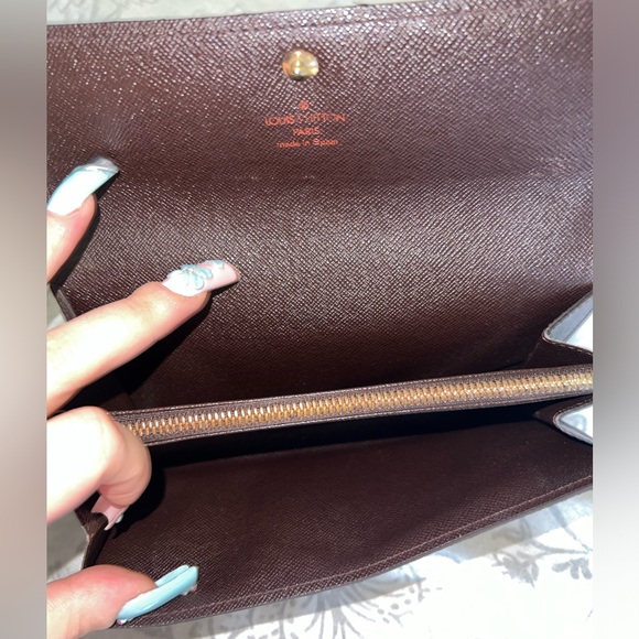 Louis Vuitton Damier Ebene Canvas Long Wallet - Picture 6 of 12